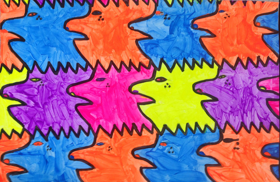 5th Grade Tessellation Paintings - Ms. Gervais' Art Room